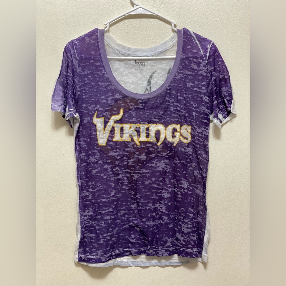 Women’s Distressed Minnesota Vikings - Size Large - Touch by Alyssa Milano